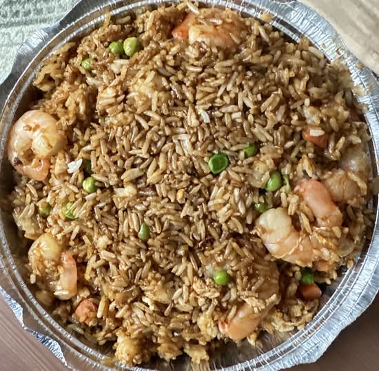 64. Riz frit aux crevettes / Shrimp Fried Rice 蝦炒飯